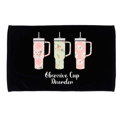 Cool Ocd Obsessive Cup Disorder Funny Stanley Cup Microfiber Hand Towel