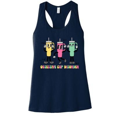 Cool Ocd Odsessive Cup Disorder Funny Stanley Cup Women's Racerback Tank