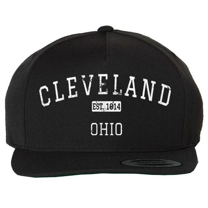 Cleveland Ohio OH Vintage Wool Snapback Cap