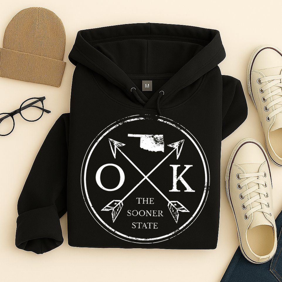 Cute Oklahoma Ok The Sooner State Hoodie