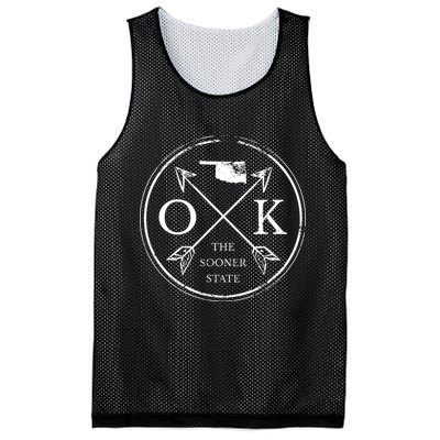Cute Oklahoma Ok The Sooner State Mesh Reversible Basketball Jersey Tank