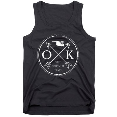 Cute Oklahoma Ok The Sooner State Tank Top