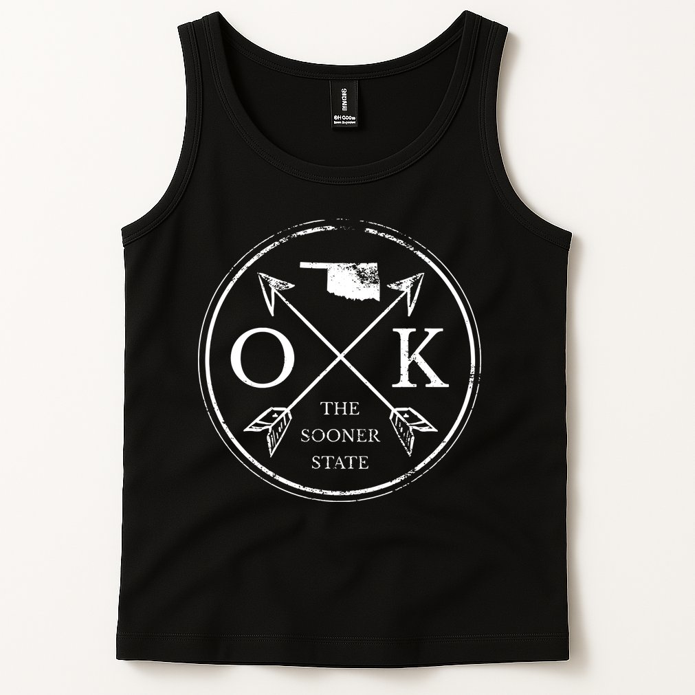Cute Oklahoma Ok The Sooner State Tank Top