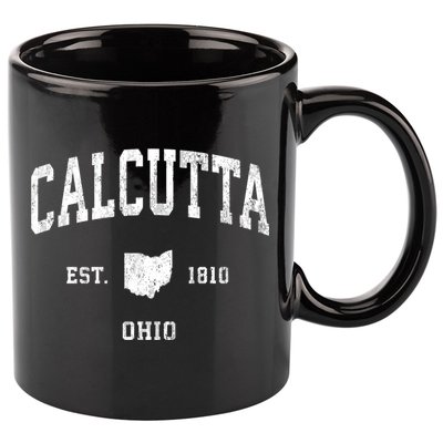 Calcutta Ohio Oh Vintage Athletic Sports 11oz C Handle Ceramic Mug