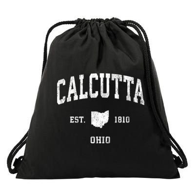 Calcutta Ohio Oh Vintage Athletic Sports Drawstring Bag