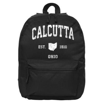 Calcutta Ohio Oh Vintage Athletic Sports 16 in Basic Backpack