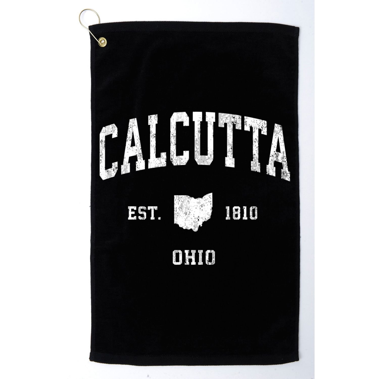 Calcutta Ohio Oh Vintage Athletic Sports Golf Towel