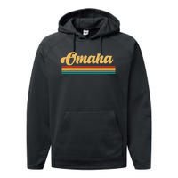 City of Omaha Nebraska Performance Fleece Hoodie