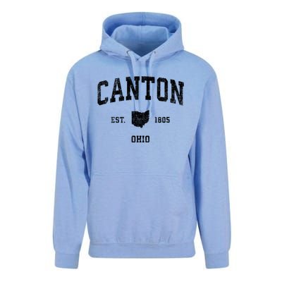 Canton Ohio Oh Vintage Sports Unisex Surf Hoodie