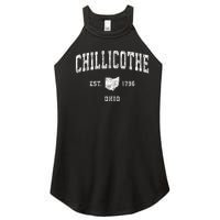 Chillicothe Ohio Oh Vintage Athletic Sports Women's Perfect Tri Rocker Tank