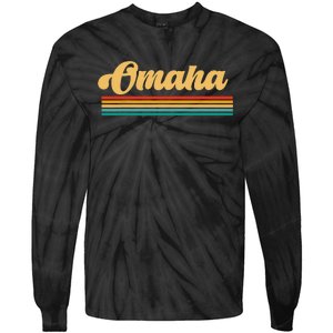 City of Omaha Nebraska Tie-Dye Long Sleeve Shirt