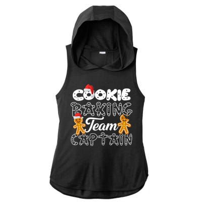 Cookie Baking Team Captain Ladies PosiCharge Tri-Blend Wicking Draft Hoodie Tank