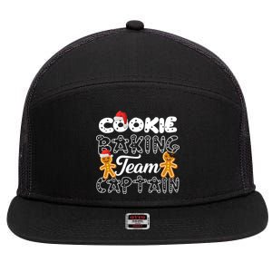 Cookie Baking Team Captain 7 Panel Mesh Trucker Snapback Hat