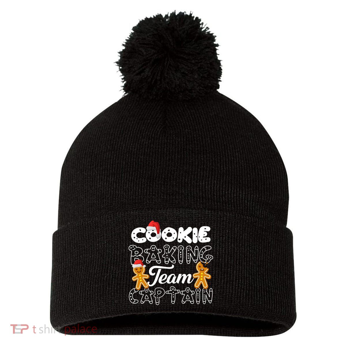 Cookie Baking Team Captain Pom Pom 12in Knit Beanie