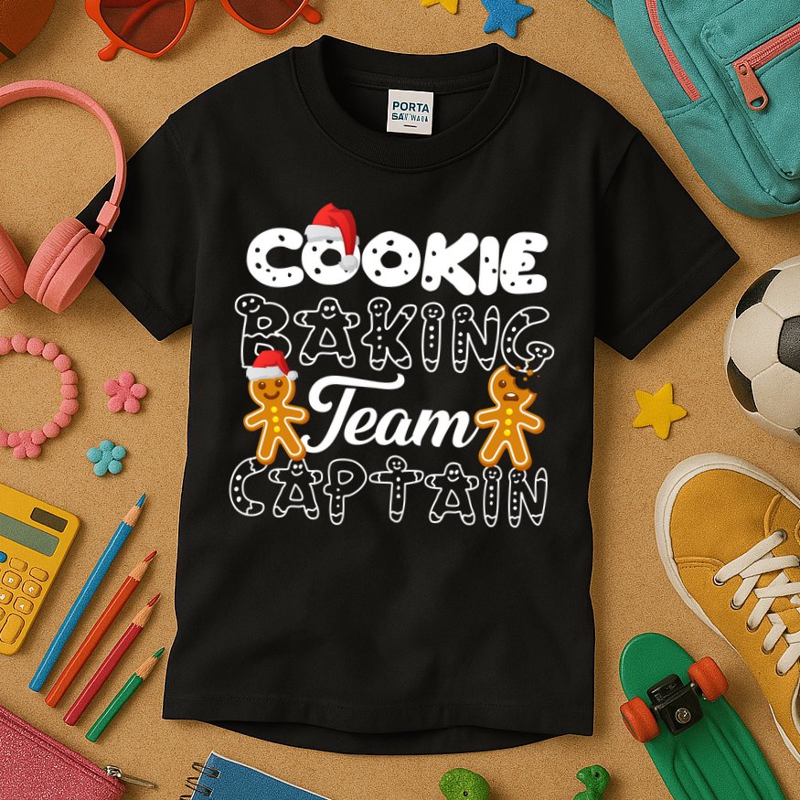 Cookie Baking Team Captain Kids T-Shirt
