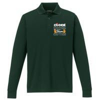 Cookie Baking Team Captain Performance Long Sleeve Polo