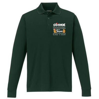 Cookie Baking Team Captain Performance Long Sleeve Polo