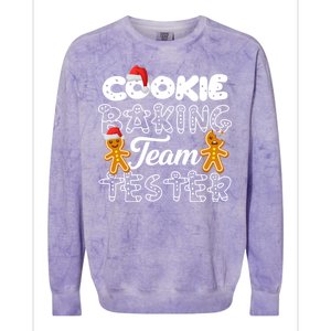 Cookie Baking Team Tester Gingerbread Christmas Colorblast Crewneck Sweatshirt