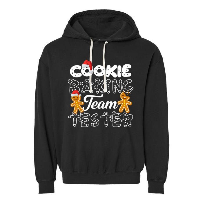 Cookie Baking Team Tester Gingerbread Christmas Garment-Dyed Fleece Hoodie