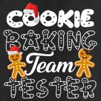 Cookie Baking Team Tester Gingerbread Christmas Garment-Dyed Fleece Hoodie