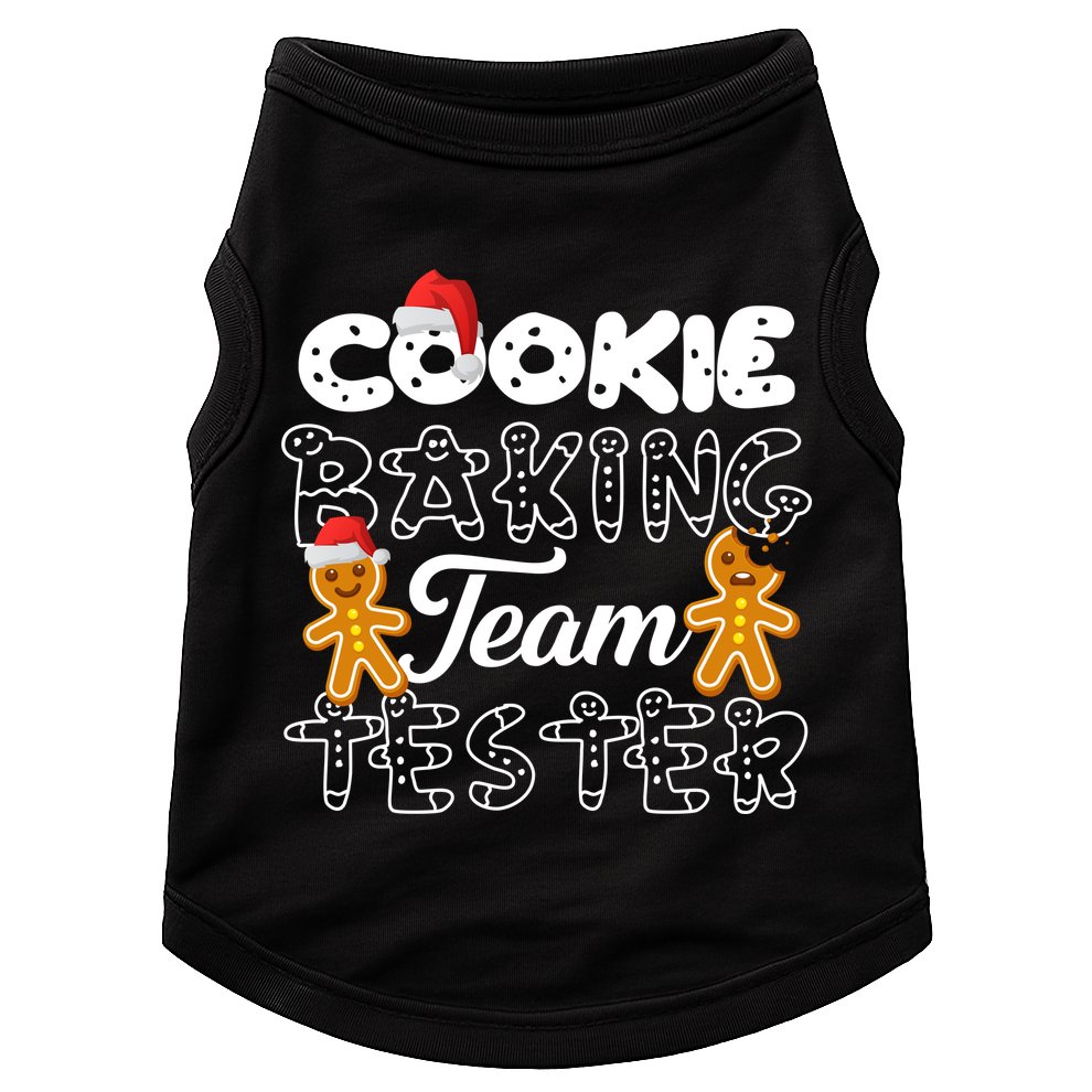 Cookie Baking Team Tester Gingerbread Christmas Doggie Tank