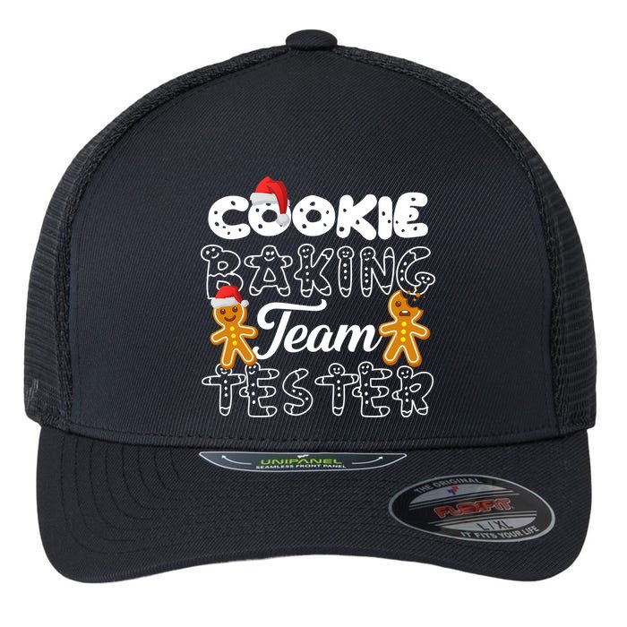 Cookie Baking Team Tester Gingerbread Christmas Flexfit Unipanel Trucker Cap