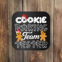 Cookie Baking Team Tester Gingerbread Christmas Coaster