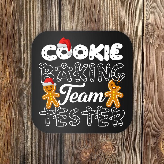 Cookie Baking Team Tester Gingerbread Christmas Coaster