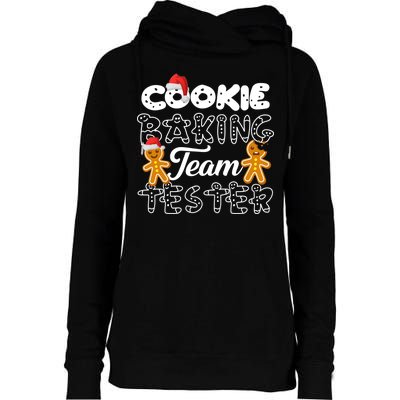 Cookie Baking Team Tester Gingerbread Christmas Womens Funnel Neck Pullover Hood