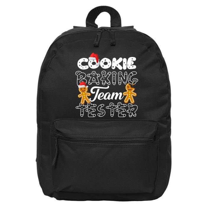 Cookie Baking Team Tester Gingerbread Christmas 16 in Basic Backpack