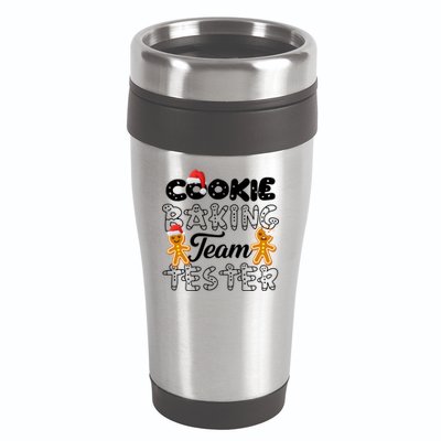 Cookie Baking Team Tester Gingerbread Christmas 16oz Travel Tumbler
