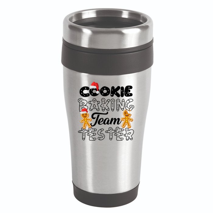 Cookie Baking Team Tester Gingerbread Christmas 16oz Travel Tumbler