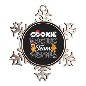 Cookie Baking Team Tester Gingerbread Christmas Metallic Star Ornament