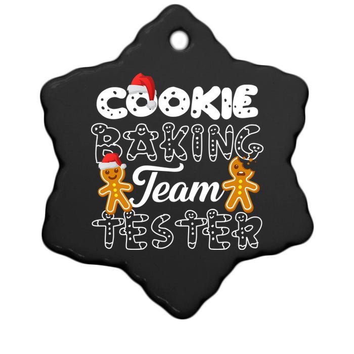 Cookie Baking Team Tester Gingerbread Christmas Ceramic Star Ornament