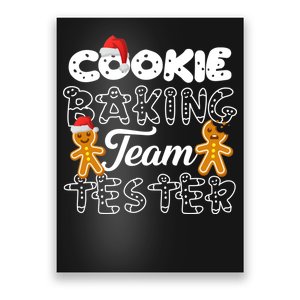 Cookie Baking Team Tester Gingerbread Christmas Poster