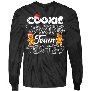 Cookie Baking Team Tester Gingerbread Christmas Tie-Dye Long Sleeve Shirt