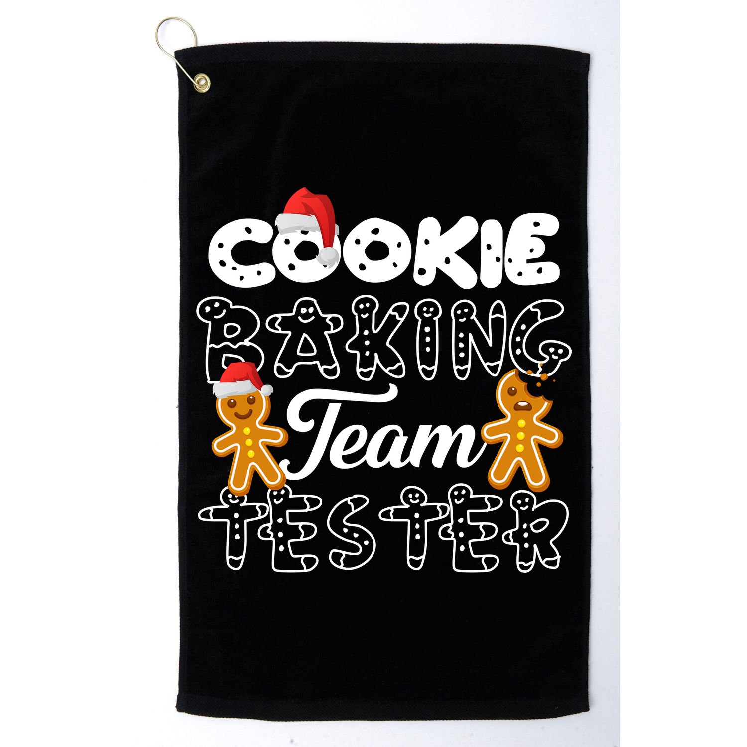 Cookie Baking Team Tester Gingerbread Christmas Golf Towel