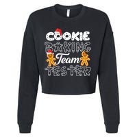 Cookie Baking Team Tester Gingerbread Christmas Cropped Pullover Crew