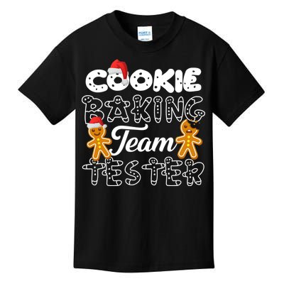 Cookie Baking Team Tester Gingerbread Christmas Kids T-Shirt