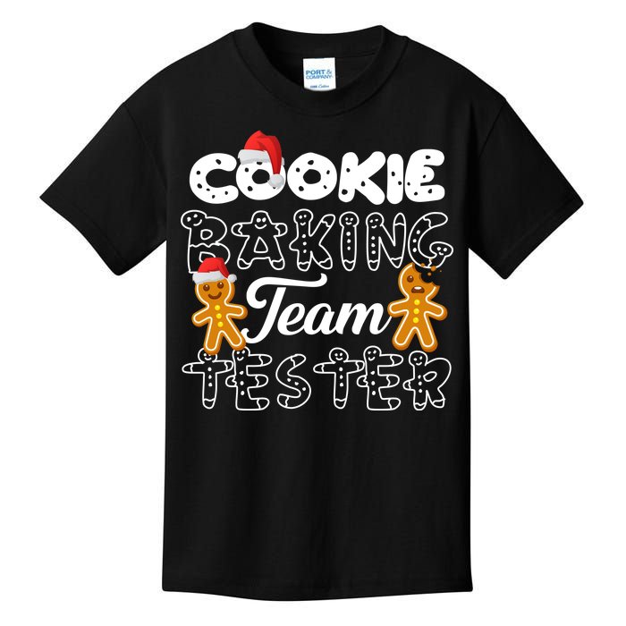 Cookie Baking Team Tester Gingerbread Christmas Kids T-Shirt