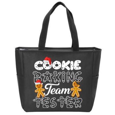 Cookie Baking Team Tester Gingerbread Christmas Zip Tote Bag