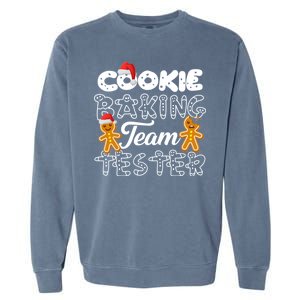 Cookie Baking Team Tester Gingerbread Christmas Garment-Dyed Sweatshirt