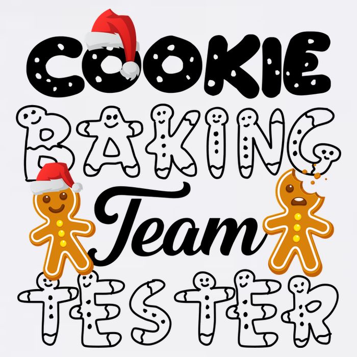 Cookie Baking Team Tester Gingerbread Christmas Garment-Dyed Sweatshirt