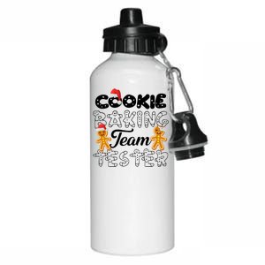 Cookie Baking Team Tester Gingerbread Christmas Aluminum Water Bottle