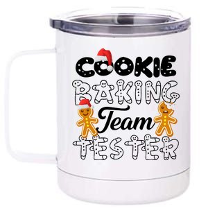 Cookie Baking Team Tester Gingerbread Christmas 12 oz Stainless Steel Tumbler Cup