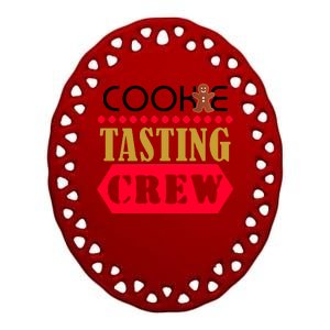 Cookie Tasting Crew Ceramic Oval Ornament