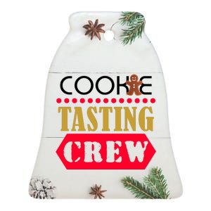 Cookie Tasting Crew Ceramic Bell Ornament