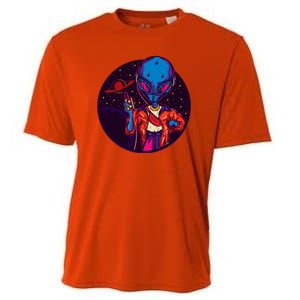 Cool Alien Headset Cooling Performance Crew T-Shirt