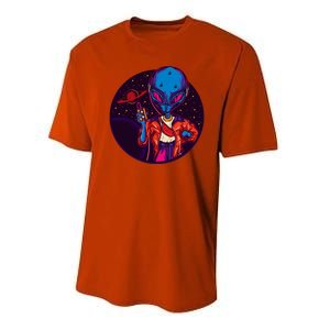 Cool Alien Headset Performance Sprint T-Shirt