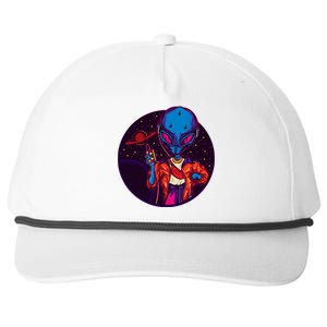 Cool Alien Headset Snapback Five-Panel Rope Hat